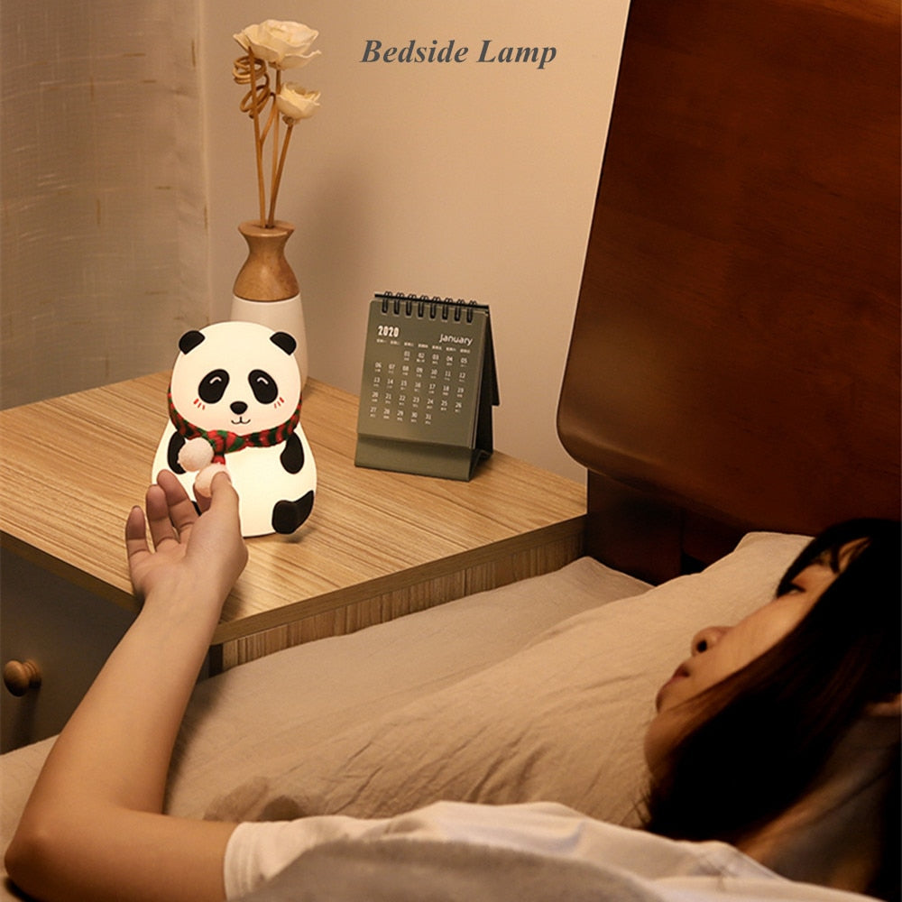 Panda LED Night Light, Touch Sensor, Rechargeable