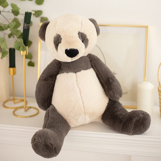 Cute Soft Fluffy Hair Panda Stuffed Toy